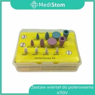Zestaw narzędzi do polerownia kompozytu 4110V od MediStom