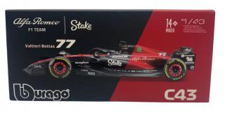 ALFA ROMEO C43 F1 2023 KASK V. Bottas BBurago 1:43