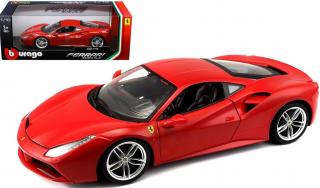 FERRARI 488 GTB red duży model 1:18 Bburago 16008