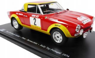 Fiat 124 Abarth Spider #2 Pinto 1974 model 1:24 Rajd Portugalii