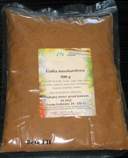 Gałka muszkatołowa 500 g.