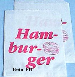 Koperta na hamburger foliowana duża a'200