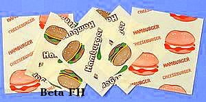 Koperta na hamburger mała a'200
