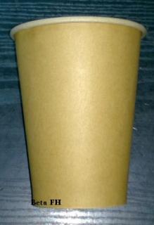 Kubek papierowy EKO KRAFT 360 ml a'50 Kubek z papieru Kraft 360 ml.