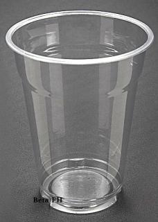 Kubek super przezroczysty do zimnych napojów 200/250 ml a'50.