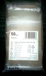 Łyżka plastikowa transparentna a'50 Łyżka jednorazowa transparentna.