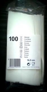 Nóż plastikowy a'100 cm. Nóż jednorazowy.