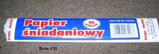 Papier śniadaniowy a'40
