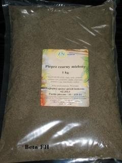 Pieprz czarny mielony 1000 g.