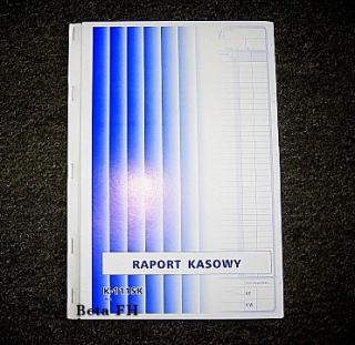 Raport Kasowy A4