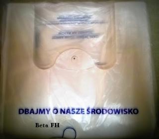 Reklamówka koszulka 30/8/55 52 mikrony a'100 Biała reklamówka wielorazowa.