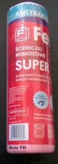 Ścierki wiskozowe czerwone SUPER 30*30 (40 listków) Ferri