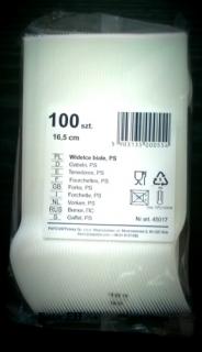Widelec plastikowy a'100 Widelec jednorazowy.