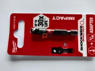 Milwaukee adapter udarowy 1/4" hex na 1/4" kwadrat Milwaukee 4932471826
