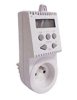 STEROWNIK TS10  - Gniazdkowy termostat z programatorem tygodniowym