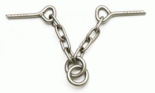 Stanowisko V-kształtne z 2 ringami D10mm + 2 pierścienie (stal nierdzewna) FIXE