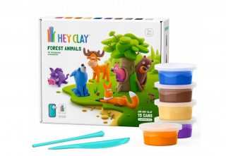 HEY CLAY masa plastyczna Zwierzęta leśne + akcesoria