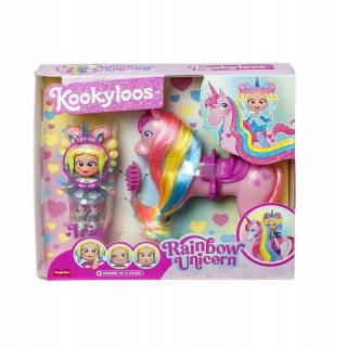 KOOKYLOOS tęczowy jednorożec laleczka Iris Rainbow Unicorn