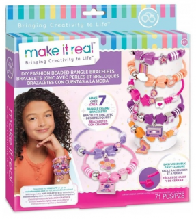 Make It Real DIY Fashion Beaded Bangle Bracelets