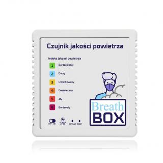 Miernik poziomu SMOGU / zanieczyszczenia powietrza BreathBox-WiFi.