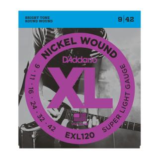 D'Addario EXL120 9-42 struny do gitary elektrycznej
