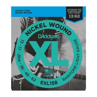 D'Addario EXL158 13-62 Baritone Light/Drop struny do gitary elektrycznej
