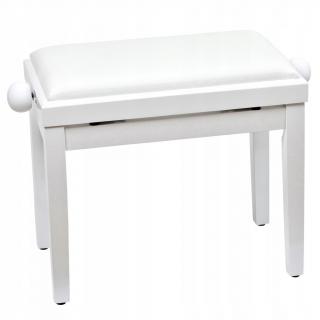Ława do pianina Deluxe biała mat