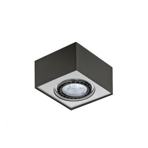 AZZARDO PAULO 1 BLACK / ALU 230V AZ0959 Szybka dostawa od 300zł za darmo