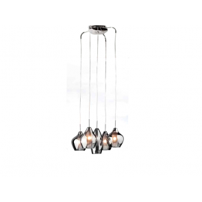 LAMPA WISZĄCA AZZARDO AMBER MILANO CHROM AZ0722 Szybka dostawa od 300zł za darmo