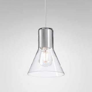 MODERN GLASS Flared TP E27 fi50 Phase-Control zwieszany biały struktura 50474-0000-U8-PH-13 Quick Shipment