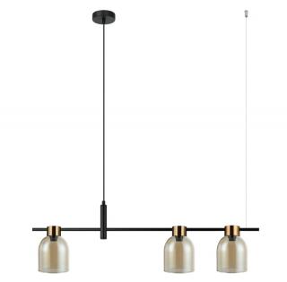 SERVIO LAMPA WISZĄCA   PND-66892-3-BK-AMB  ITALUX Rabat od 1 zł