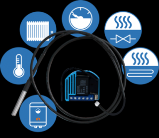 Dopuszkowy termostat ON/OFF Z-Wave PLUS ZMNHID1 QUBINO (z miernikiem energii)