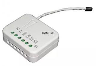 Moduł dopuszkowy z dwoma przekaźnikami Z-Wave Plus ON/OFF PAN-04 PHILIO (z licznikiem energii)