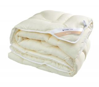 Kołdra wełniana całoroczna MERINO WOOL INTER WIDEX (kremowa, różowa)