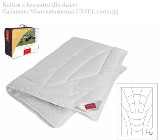 Kołdra z kaszmiru dla dzieci Cashmere Wool całoroczna HEFEL 100x135