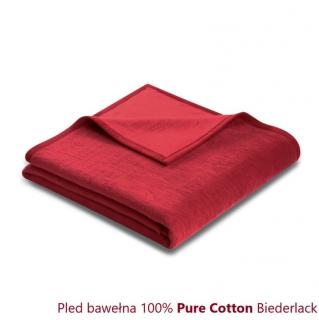 Pled bawełna 100% Pure Cotton Brombeer Biederlack