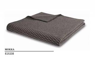 Pled naturalny wełniany merino Mokka 150x200 Biederlack