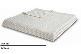 Pled naturalny wełniany merino Silver 150x200 Biederlack