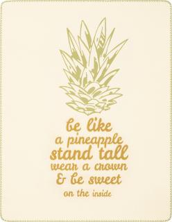 Pled Pineapple 150x200 Biederlack