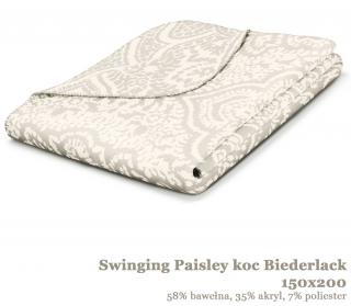 Pled Swinging Paisley 150x200 Biederlack