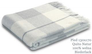 Pled wełna 100% Quito Natur 130x170 Biederlack