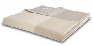 Pled wełna merino Frame Nature 150x200 Biederlack