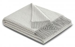 Pled z kaszmiru Urban Silver Biederlack. Kaszmir 70% i 30% wełna.