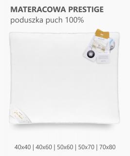 Poduszka MATERACOWA PRESTIGE puch 100% 40x60 AMZ WYPRZEDAŻ !!!