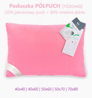 Poduszka PÓŁPUCH puch gęsi 20% + miękkie piórko 50x60 AMZ WYPRZEDAŻ !!!