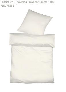 Pościel lniano-bawełniana Provence 1109 Creme Fleuresse