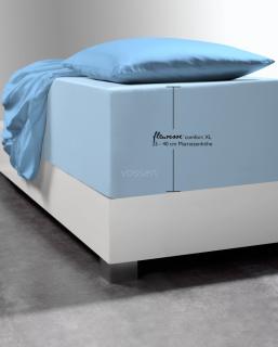 Prześcieradło niebieskie z gumką na wysoki materac 25-40cm. Fleuresse Comfort XL 6056 (różne rozmiary)