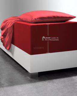 Prześcieradło z gumką bordowe na wysoki materac 25-40cm. Fleuresse Comfort XL 4580 (różne rozmiary)