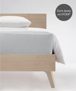 Prześcieradło z gumką na wysoki materac 25-40cm. Fleuresse Comfort XL 0978 silver (różne rozmiary)