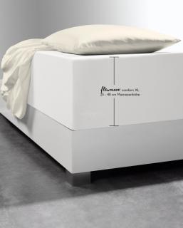 Prześcieradło z gumką na wysoki materac 25-40cm. Fleuresse Comfort XL 1109 białe naturalne (różne rozmiary)
